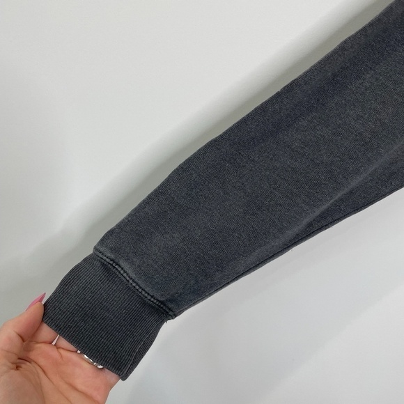 BP Gray Peplum Pullover Sweatshirt - Picture 3 of 6